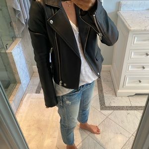 IRO Paris black motorcycle jacket size 34. Style is Chaya